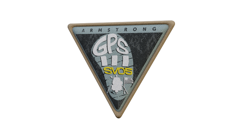 GPS III SV05 “ARMSTRONG” Mission Patch