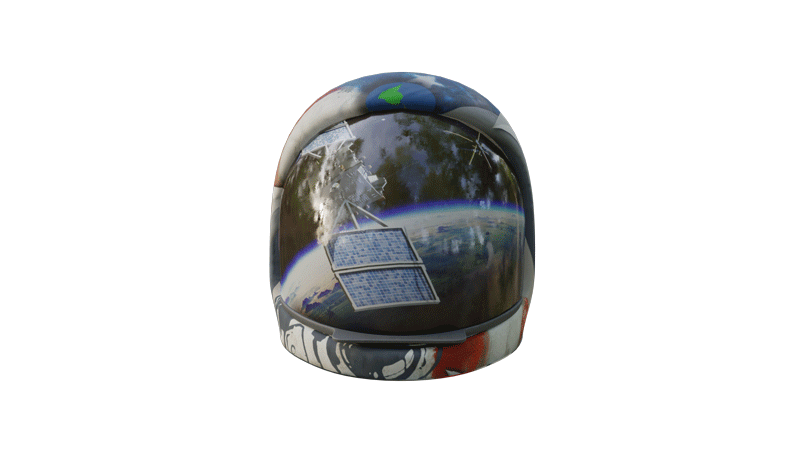 Armstrong’s Helmet with GPS III SV05 Coin Wrap